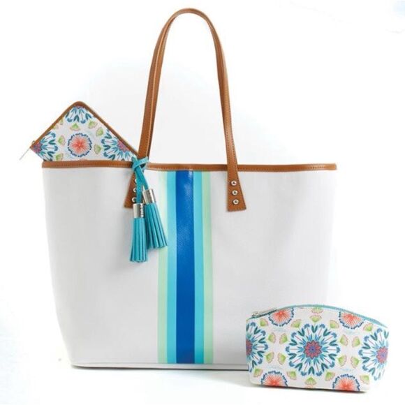 Cinda B Medium London Tote / New With Tags - Picture 1 of 4